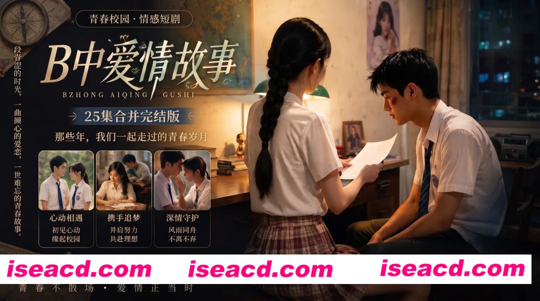 【AI短剧/真人/NTR/合集】高三爱情故事（B中爱情故事）EP1-41 原档无水印 包含IF线全集【15.3G/CV】
